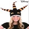 elope Disney Nightmare Before Christmas Harlequin Demon Costume Hat - Velvet with Striped Tentacles, Officially Licensed - Multicolored view 2