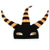 elope Disney Nightmare Before Christmas Harlequin Demon Costume Hat - Velvet with Striped Tentacles, Officially Licensed - Multicolored view 4