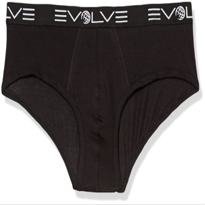 EVOLVE Men's Cotton Stretch 3 Pack No Show Briefs