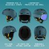 Retrospec Comstock Ski Helmet - Snowboard Helmet for Adults & Youth - Adjustable Fit Snow Helmet with Protective Shell and Breathable Vents for Men, Women, Boys & Girls view 2