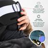 Retrospec Comstock Ski Helmet - Snowboard Helmet for Adults & Youth - Adjustable Fit Snow Helmet with Protective Shell and Breathable Vents for Men, Women, Boys & Girls view 4