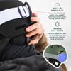 Retrospec Comstock Ski Helmet - Snowboard Helmet for Adults & Youth - Adjustable Fit Snow Helmet with Protective Shell and Breathable Vents for Men, Women, Boys & Girls view 4