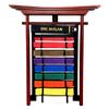 AAMA Martial Arts Taekwondo Karate Judo Jiu Jitsu 10 Level Wall Mountable Wooden Budo Belt Display view 1