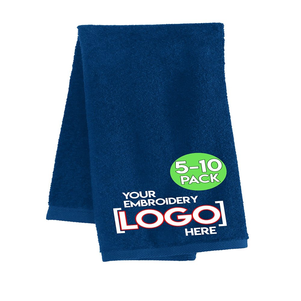 Personalized Fitness Towel (16"x26", 14"x32") - Add Your Embroidered Name, Monogram or Logo - Custom Gym Hand Towels for Workout, Yoga, Golf, Tennis, Camping