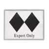 Stupell Industries Double Black Diamond Ski Sport Symbol Experts Only view 1