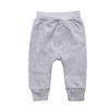 EISHOW Baby Cotton Baggy Pants, Kids Newborn Babies Harem Bottoms Sweatpants, Unisex Boys &Girls Elastic Pants Trousers (6-12 Months,A Gray) view 2