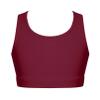 easyforever Kids Girls Athletic Sport Bra Strappy Back Vest Crop Top Tanks for Gym Workout Dance Gymnastics Burgundy D 4 view 1