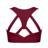 easyforever Kids Girls Athletic Sport Bra Strappy Back Vest Crop Top Tanks for Gym Workout Dance Gymnastics Burgundy D 4 view 2