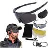GALAXYLENSE DEA ICE Tactical Combat Glasses For Men - Shooting Glasses - Hunting Glasses - 3 Color Replacement lens (Black) view 1