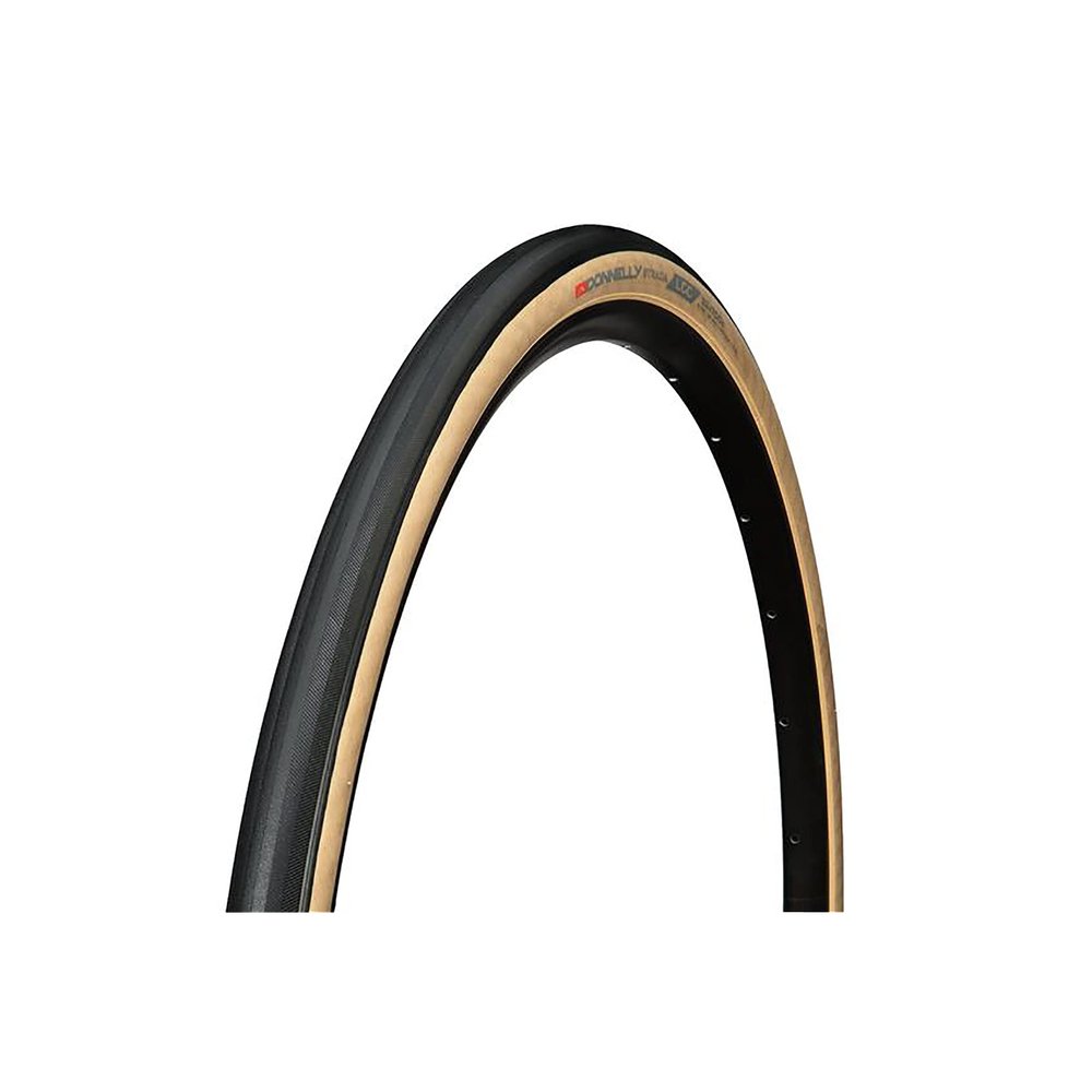 Donnelly Sports Strada LGG 700x30 Tubeless-Ready Folding Tire | High-Performance Road Bike Tire with Chevron Tread, Puncture Protection, Lightweight Open Tread, Durable Construction, Black/Tan for Wet