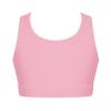 easyforever Kids Girls Athletic Sport Bra Strappy Back Vest Crop Top Tanks for Gym Workout Dance Gymnastics Pink D 4 view 1