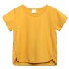 Baby Boy Girl Tops, Infant Kids Casual Basic Short Sleeve Cotton Tops Tee Crew Neck Solid Color T-Shirts Clothes (Yellow,1-2T,1 Year,2 Years) view 1