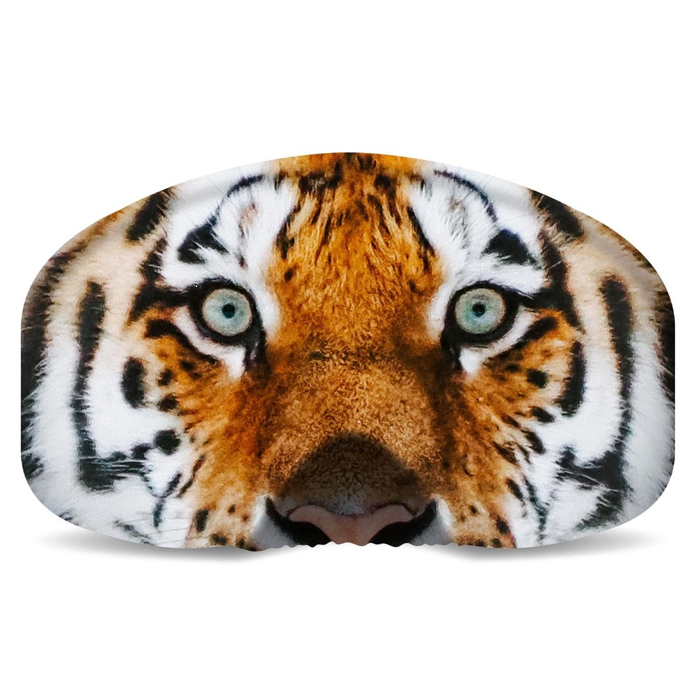 BLACKSTRAP Goggle Cover, Easy On, Easy Off Goggle Lens Protection, One Size Fits Most Goggles, 100% Upcycled Fabric, Optics Tiger