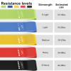 5-Level Resistance Bands Set, Non-Latex Exercise Loop Bands for Physical Therapy, Strength Training & Stretching, Portable Home Workout Equipment for Men & Women(Multicolor) view 2