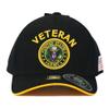 JM WARRIORS US Army Veteran Hat Army Military Official Licensed Adjustable Baseball Cap (Black-Gold), One Size view 2