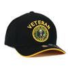 JM WARRIORS US Army Veteran Hat Army Military Official Licensed Adjustable Baseball Cap (Black-Gold), One Size view 3