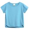 Baby Boy Girl Tops, Infant Kids Casual Basic Short Sleeve Cotton Tops Tee Crew Neck Solid Color T-Shirts Clothes (Blue,3-4T,3 Years,4 Years) view 1