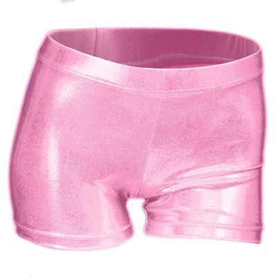 Aosva Kid Girls' Sparkle Dance Tumbling Athletic Gymnastics Pink Short 9-10 Years