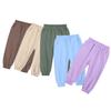 EISHOW Unisex Boys&Girls Cotton Pants, Kids Baby Harem Bottoms Sweatpants Elastic Pants Pull on Sport Jogger Trousers 1-13T (8-9T,A (Thin)-Purple,8 Years,9 Years) view 2