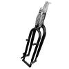 DONSP1986 26 inch Double Springer Suspension Bike Fork 1" Threaded Bicycle Fork, 26" Dual Spring Classical Fork for Cruiser Chopper Bike, Disc Brake (Black) view 1