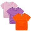 EISHOW Little Boy Girl 3 Pieces T-Shirt Unisex Baby Short Sleeve Solid Tee Shirt Crew Neck Cotton Top Basic Tees Plain Shirt (3 Pack-02,4-5T,4 Years,5 Years) view 1