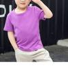 EISHOW Little Boy Girl 3 Pieces T-Shirt Unisex Baby Short Sleeve Solid Tee Shirt Crew Neck Cotton Top Basic Tees Plain Shirt (3 Pack-02,4-5T,4 Years,5 Years) view 3