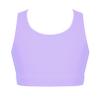 easyforever Kids Girls Athletic Sport Bra Strappy Back Vest Crop Top Tanks for Gym Workout Dance Gymnastics Light Purple D 4 view 1