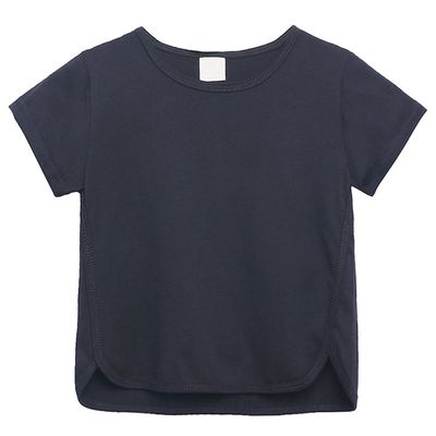 Baby Boy Girl Tops, Infant Kids Casual Basic Short Sleeve Cotton Tops Tee Crew Neck Solid Color T-Shirts Clothes (Black,1-2T,1 Year,2 Years)