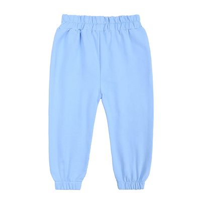 EISHOW Unisex Boys&Girls Cotton Pants, Kids Baby Harem Bottoms Sweatpants Elastic Pants Pull on Sport Jogger Trousers 1-13T (2-3T,A (Thin)-Sky Blue,2 Years,3 Years)