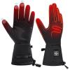 DINSVTA Heated Gloves for Women Rechargeable Waterproof,Machine Washable Winter Electric Heating Thin Men Glove Liners for Cold Weather Outdoor Snow Driving Running Cycling view 1