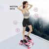 SMSOM Mini Stepper, Mini Fitness Stair Stepper Hydraulic Mute Step Machine, LCD Display, Very Suitable for Indoor Office Exercise (Color : Pink) view 2