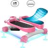 SMSOM Mini Stepper, Mini Fitness Stair Stepper Hydraulic Mute Step Machine, LCD Display, Very Suitable for Indoor Office Exercise (Color : Pink) view 4