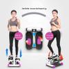 SMSOM Stepper, Portable Stair Stepper for Exercise, Mini Fitness Step Machine with Resistance Bands and LCD Monitor, Stepping Machine Best Fit for Home Workout, Purple view 2