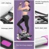 SMSOM Stepper, Portable Stair Stepper for Exercise, Mini Fitness Step Machine with Resistance Bands and LCD Monitor, Stepping Machine Best Fit for Home Workout, Purple view 3