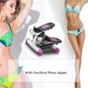 SMSOM Stepper, Portable Stair Stepper for Exercise, Mini Fitness Step Machine with Resistance Bands and LCD Monitor, Stepping Machine Best Fit for Home Workout, Purple view 4