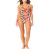 Anne Cole Shirred Front Halter One-Piece Multi 6 view 1