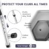 ToVii Golf Travel Bag Support System, Adjustable Aluminum Alloy Golf Club Travel Support Rod and Anti-Impact ABS Support Cover, Golf Bag Support Rod Golf Club Bag Accessories (Grey) view 2