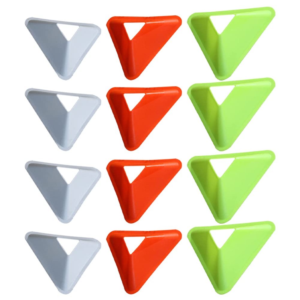 BESPORTBLE 20pcs Training Disc Football Triangle Agility Soccer Cones Sign for Basketball Sports Games Training Accessories