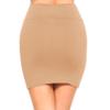Fashionazzle Women's Casual Stretchy Bodycon Pencil Mini Skirt (Large, KS06-Khaki/Spandex) view 4