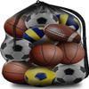 BROTOU Extra Large Sports Ball Bag Mesh, Basketball Bags Team Balls, Adjustable Shoulder Strap, Team Work Ball Bags for Holding Soccer, Football, Volleyball, Swimming Gear (30 x 40) (1PCS) view 1