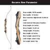 62'' Takedown Recurve Bow Hunting Bow 30-50lbs Right Hand Longbow Traditional Wood Bow for Hunting Target Practice (40 Lbs) view 2