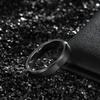 4mm Thin Black Tungsten Carbide Ring Band for Men Women Beveled Edges Brushed Comfort Fit Size 7 view 3