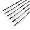 ZSHJGJR Archery 35" Carbon Arrow Hunting Arrows with 3 Pieces of 4-Inch White Feathers Targeting Practice Arrows Spine 400 for Recurve Bow Longbow Traditional Bow (12pcs) view 4