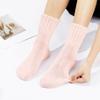Zando Women's Merino Wool Long Thick Socks for Winter - Warm Cozy Cute Boot Crew Socks for Athletic Running Cycling Hiking - Light Pink view 2