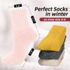 Zando Women's Merino Wool Long Thick Socks for Winter - Warm Cozy Cute Boot Crew Socks for Athletic Running Cycling Hiking - Light Pink view 4