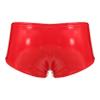 Agoky Men's Stretch Underwear Support Briefs with Drawstring Swim Bikini Hip Briefs Drawstring Red 4X-Large view 4