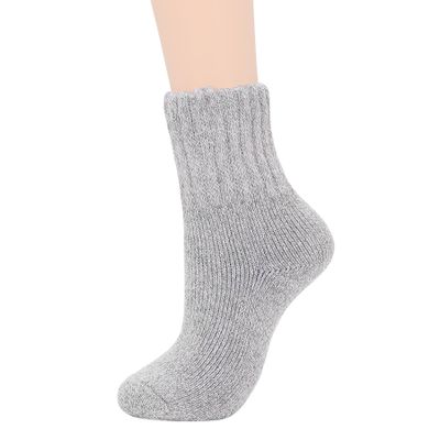 Zando Women's Merino Wool Socks - Long, Thick, Warm & Cozy Winter Socks in Light Grey