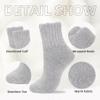 Zando Women's Merino Wool Socks - Long, Thick, Warm & Cozy Winter Socks in Light Grey view 3