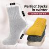 Zando Women's Merino Wool Socks - Long, Thick, Warm & Cozy Winter Socks in Light Grey view 4