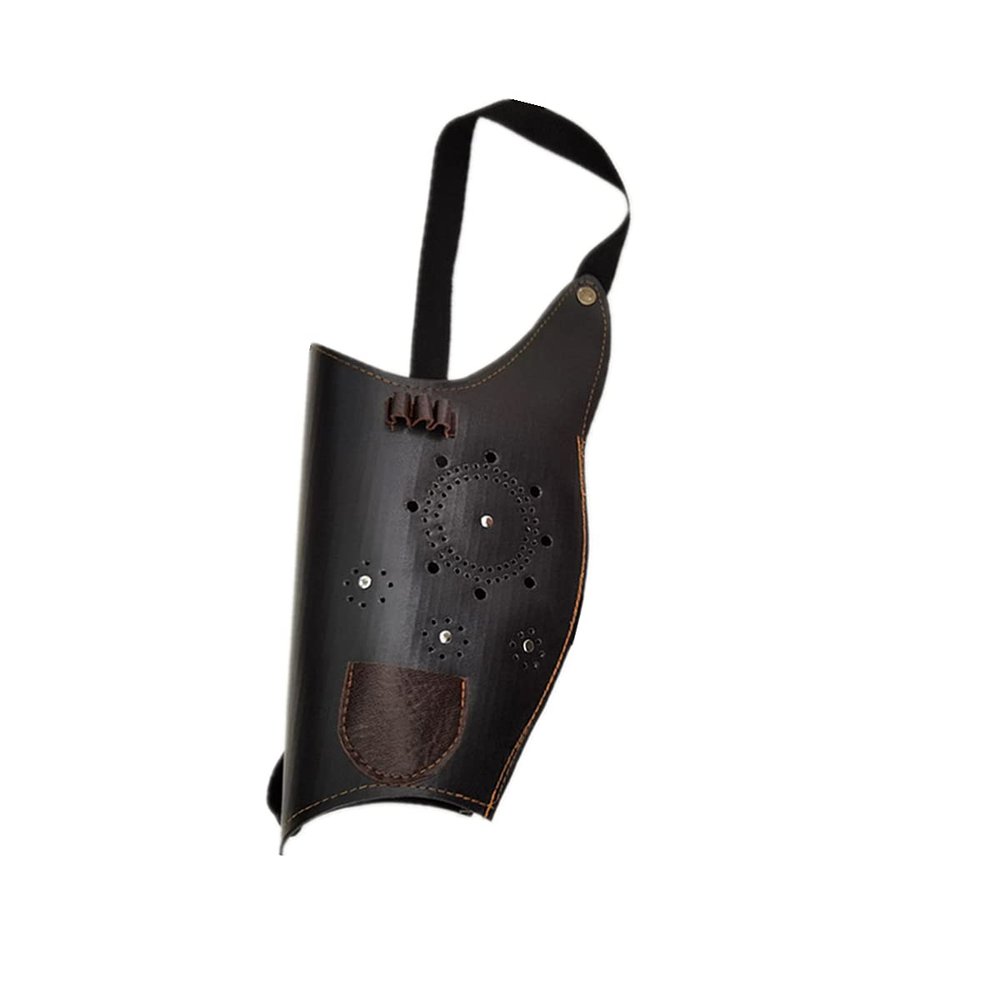 UNISTRENGH Archery Recurve Bow Case PU Leather Bow Bag for Traditional Recurve Bow Longbow (Black, For Child (46 * 20cm))